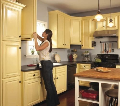 Kitchen Cabinet Painting & Polishing