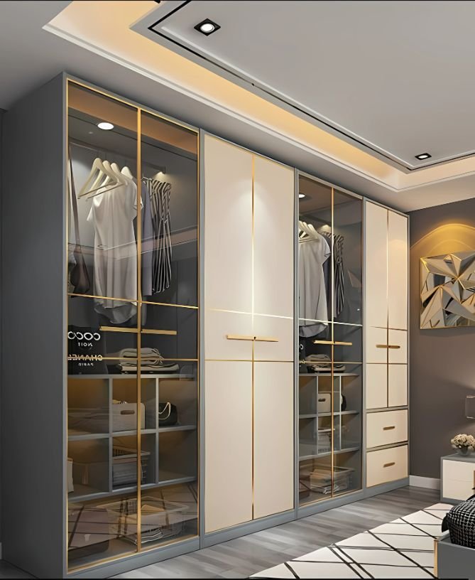 Luxury Glass Wardrobes in Dubai