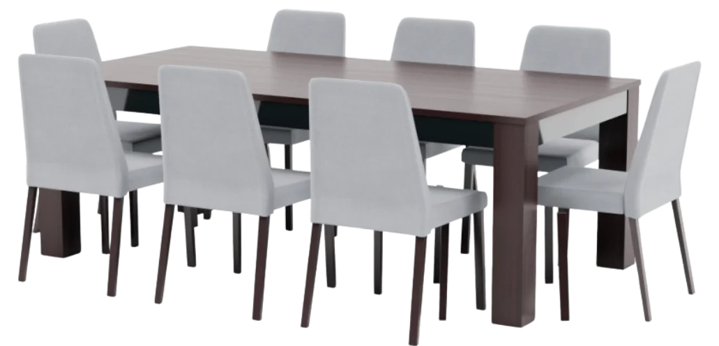 Marble dining table with gold legs