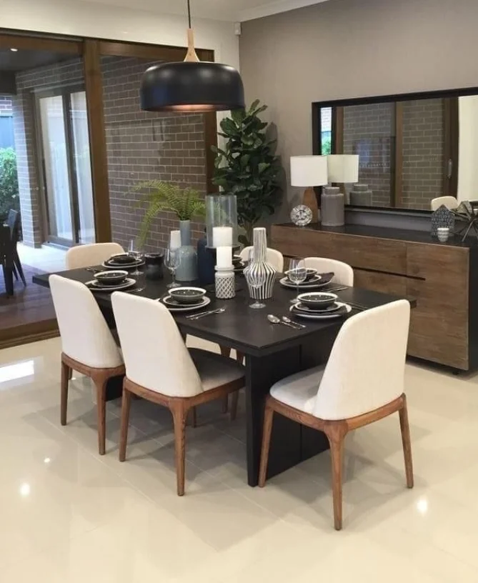 Farmhouse wood dining table Dubai