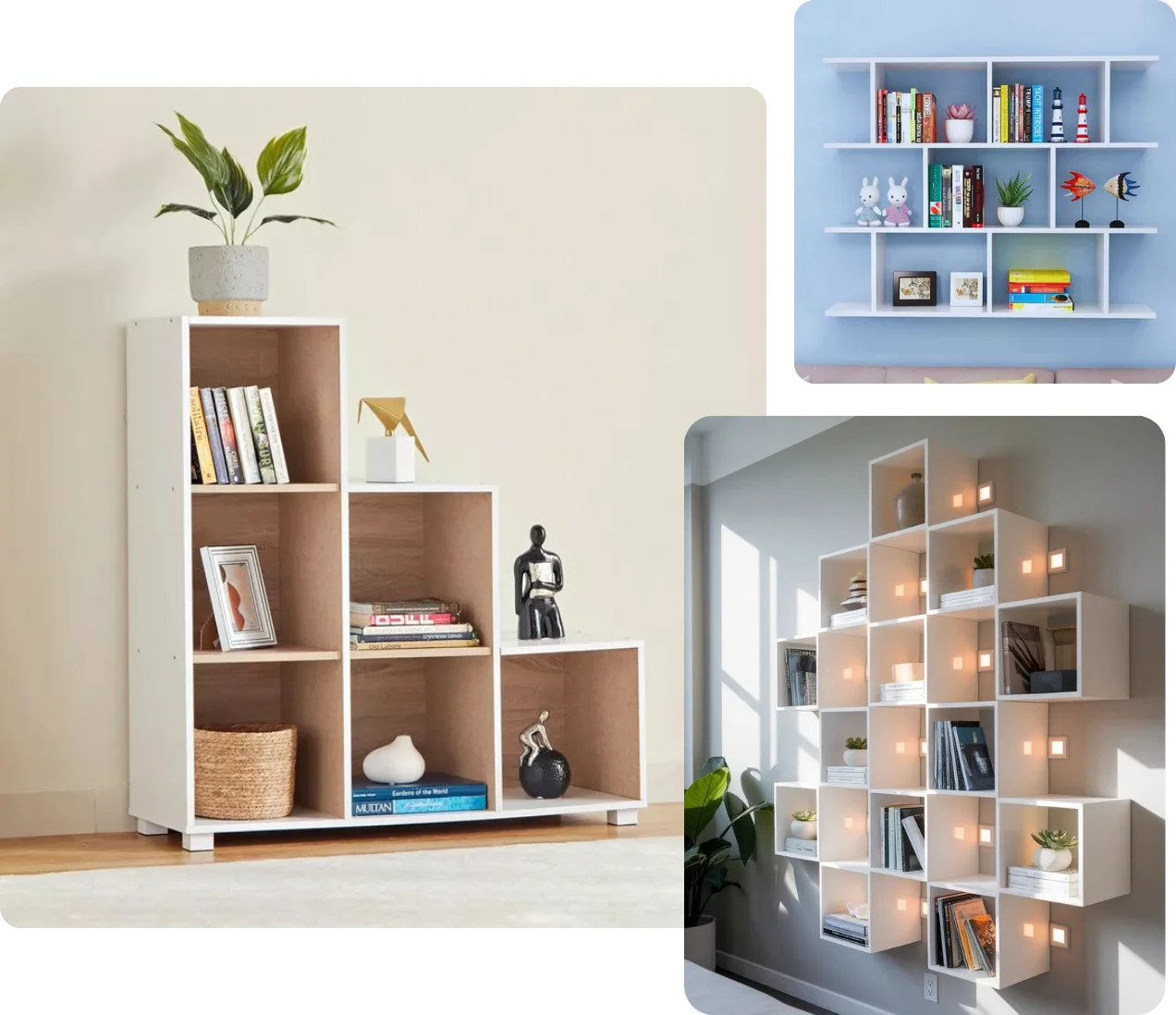 Wooden Bookshelf in Dubai