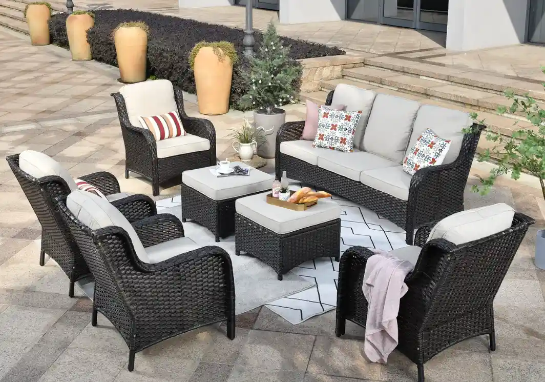 Custom outdoor furniture set in Dubai