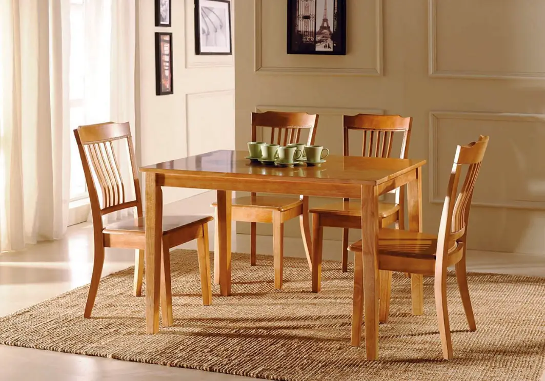 Strong durable wooden table Dubai design