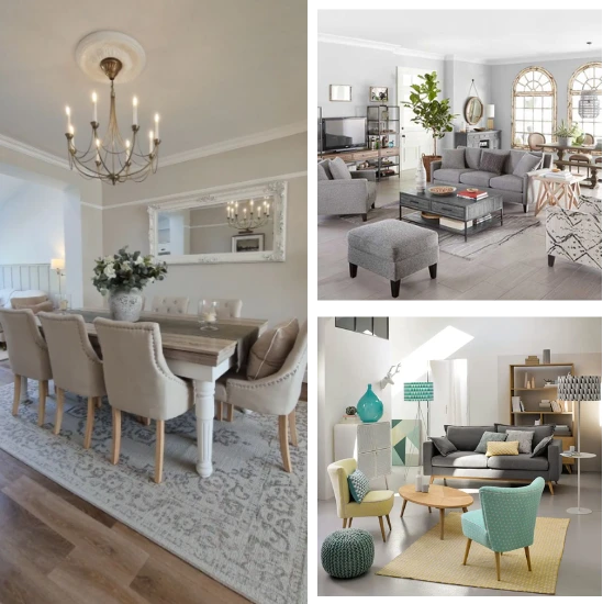 Stylish home furniture in Dubai showroom