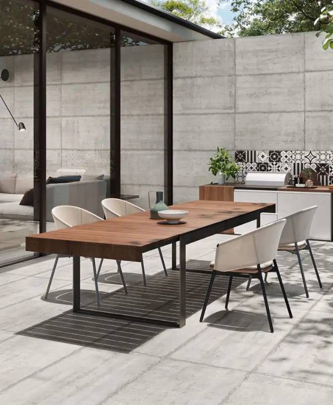 Custom Wooden Outdoor Table Abu Dhabi