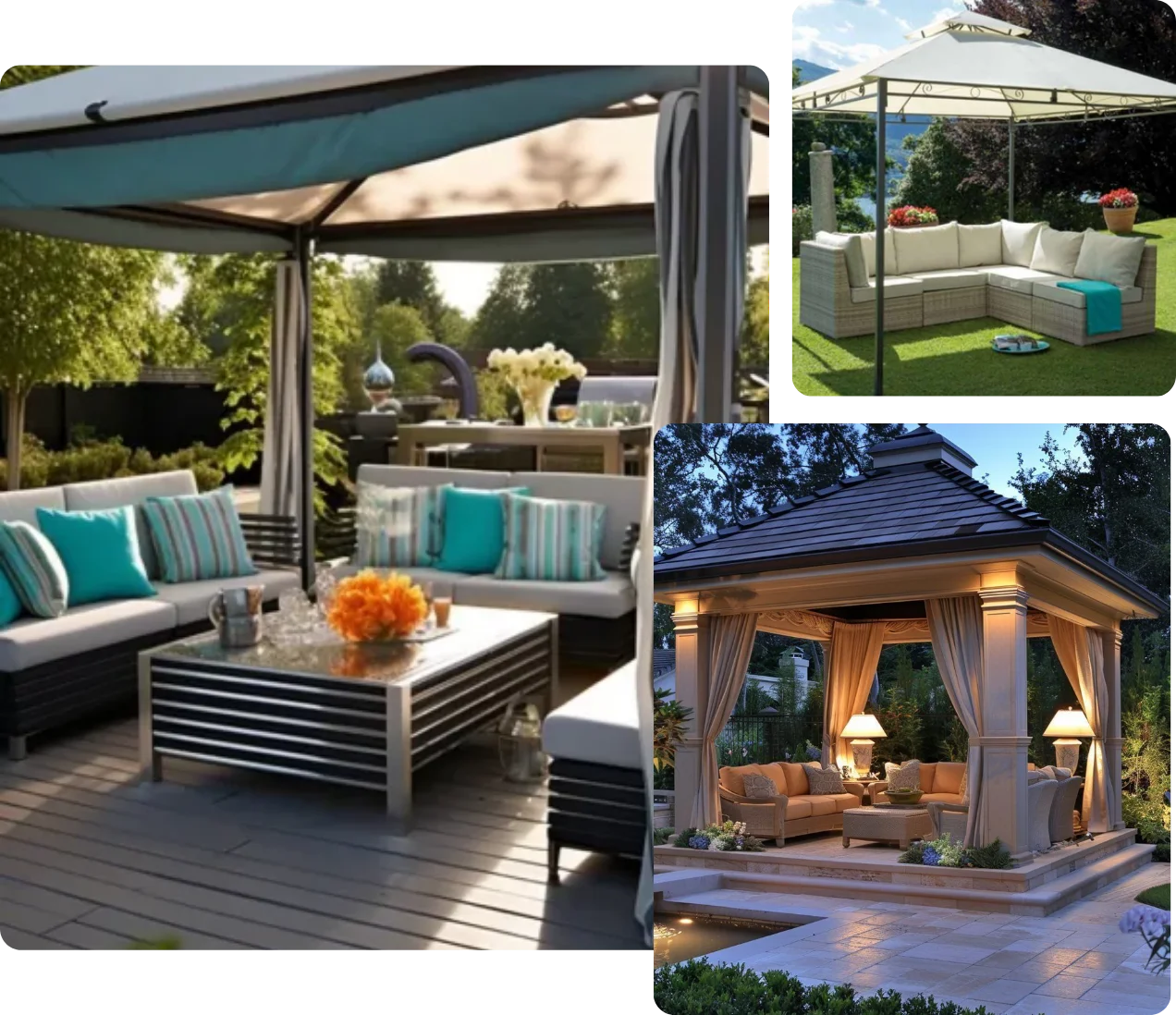 Rattan Gazebo Furniture for Tropical Vibes in Dubai