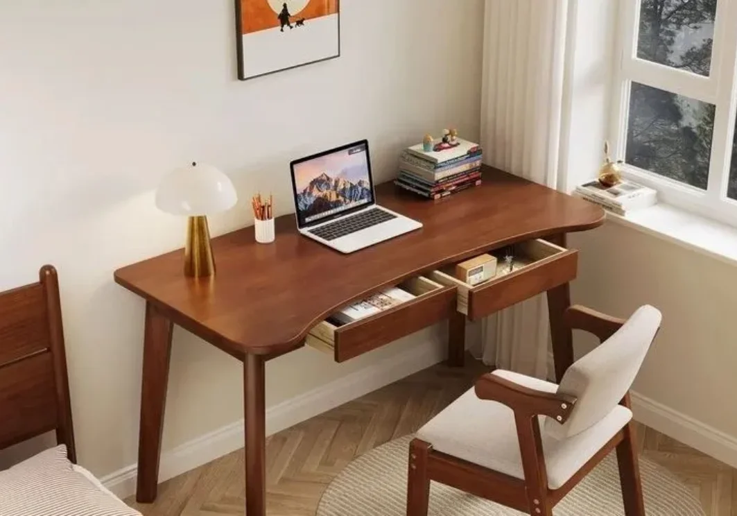 Stylish Wooden Study Table and Chair in Dubai