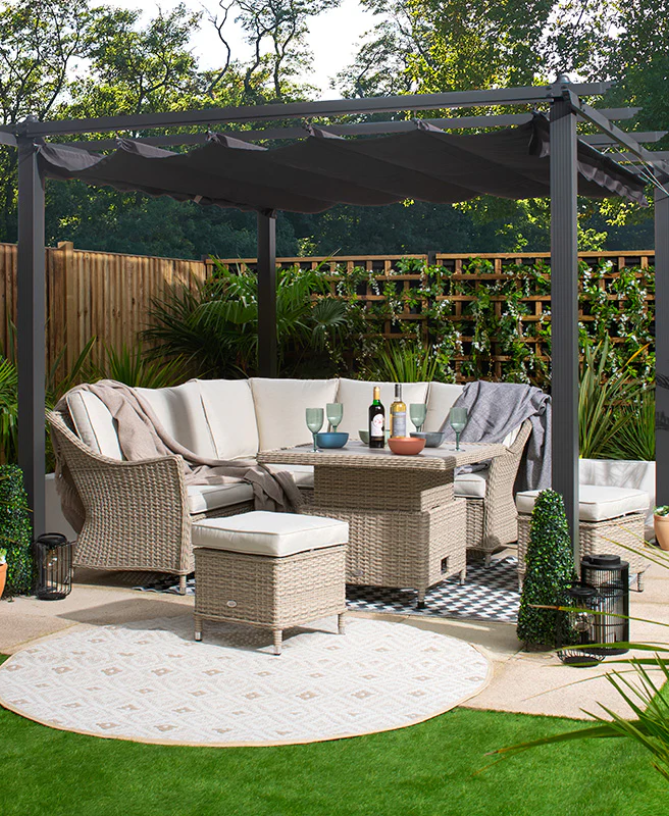 Wooden Gazebo Furniture for Natural Charm in Dubai