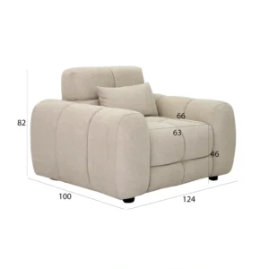 Adriel Sofa Single Seater img 2