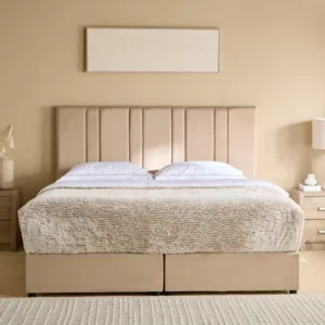 Angelic Linear Upholstered King Bed img 1