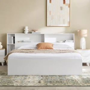 Kulltorp Shelva King Bed with Side Storage img 1