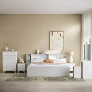 Kulltorp Shelva King Bed with Side Storage img 2