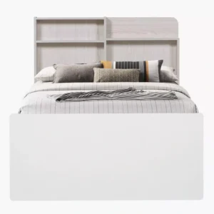 Vanilla Bed with Storage Headboard img 1