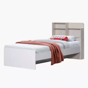 Vanilla Bed with Storage Headboard img 2