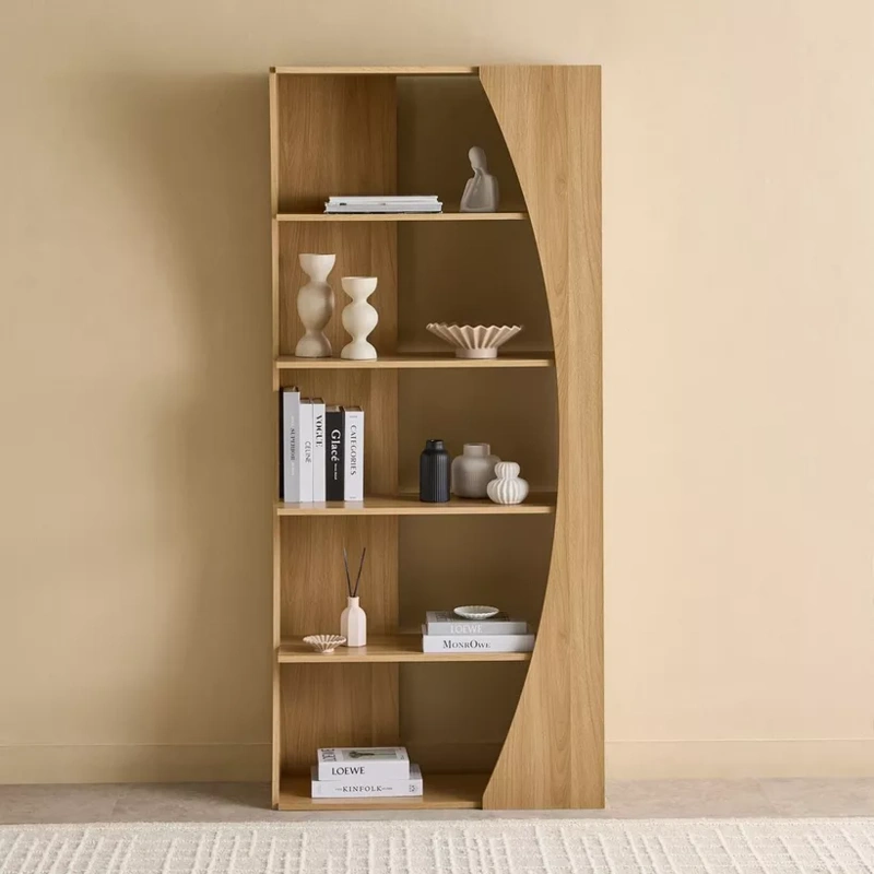 Alfa Curve 5-Tier Bookcase Multipurpose Shelving Unit img 1