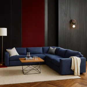 Aliana 5-Seater Linen L-Shape Sofa