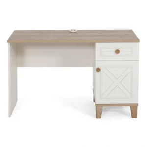 Atlas Study Table, Ivory & Oak