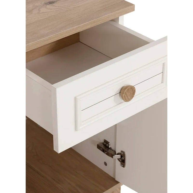 Atlas Study Table, Ivory & Oak img 2