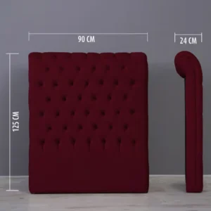 Aurora Headboard Velvet Maroon img 2