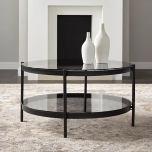 Bayonne Glass Top Coffee Table