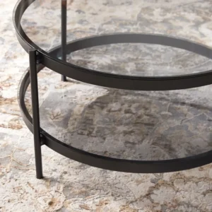 Bayonne Glass Top Coffee Table img 1