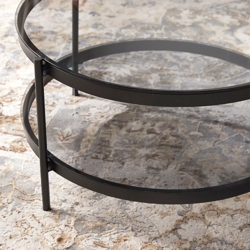 Bayonne Glass Top Coffee Table img 1