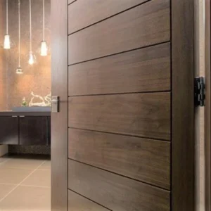 Belize Interior Modern Walnut Solid Wood Door img 1