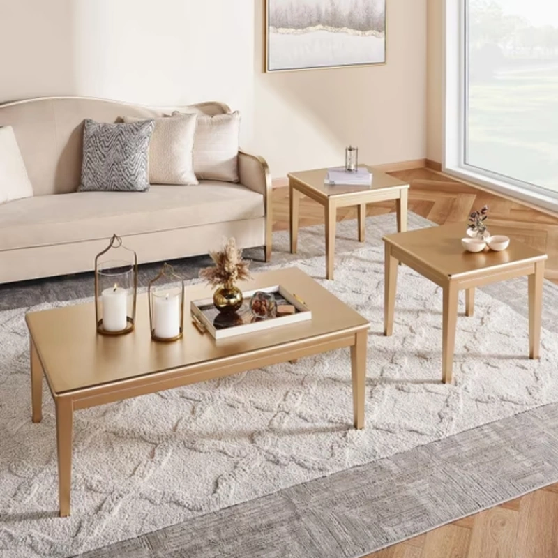 Binji Coffee Table Set 2+1- Gold