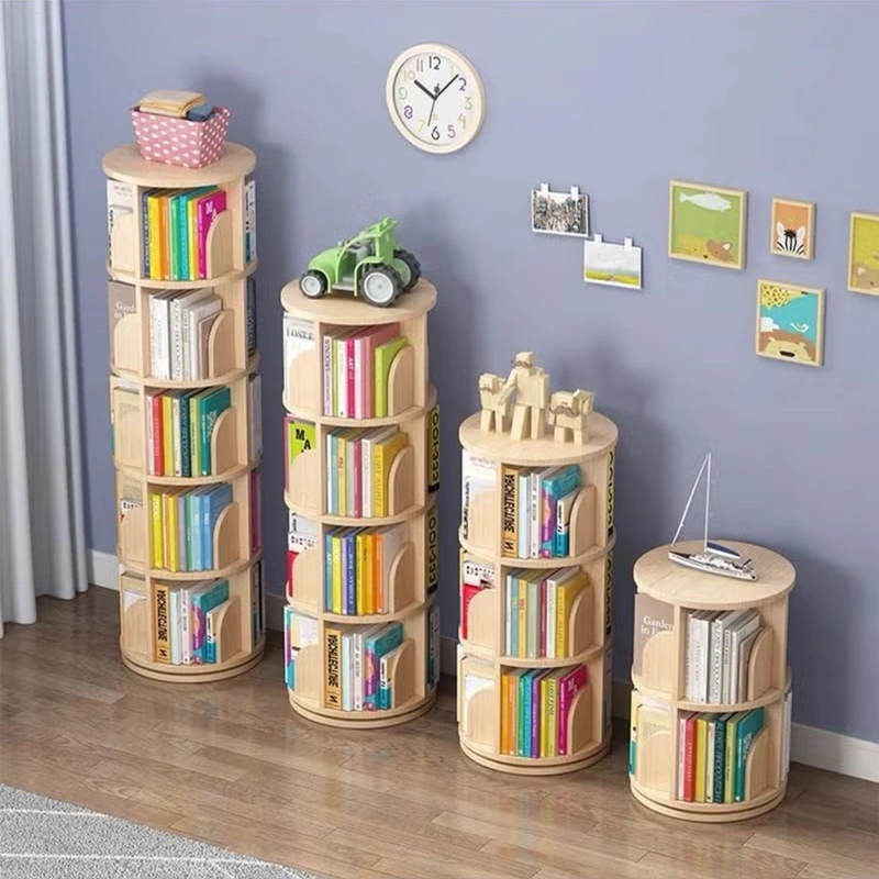 Bookshelf 360 Spinning Books Storage img 2