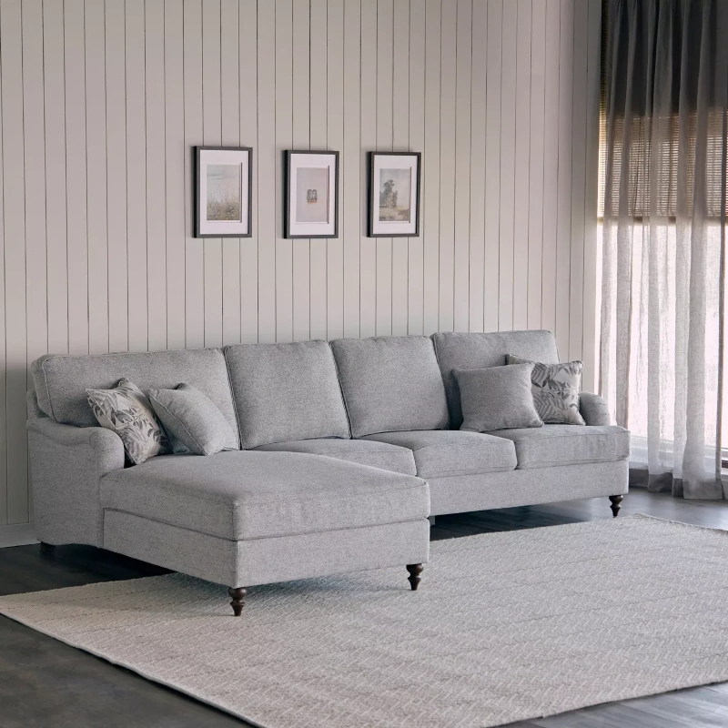 Colombia 4-Seater Fabric Left Corner Sofa