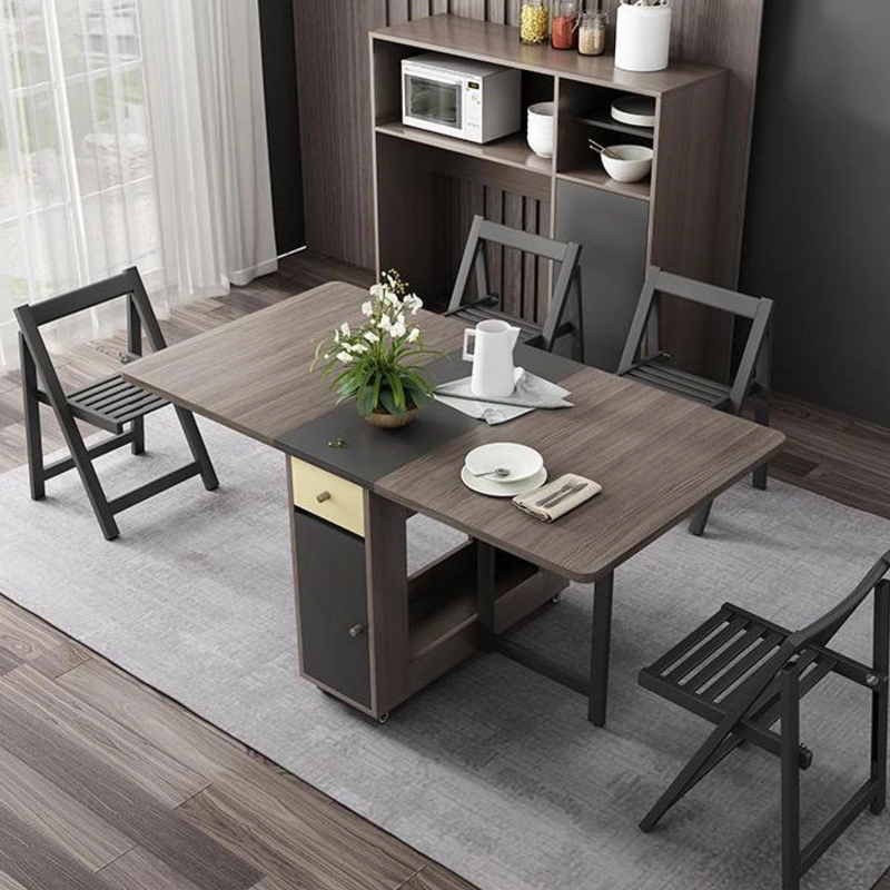 Foldable Rectangle Wooden Table img 1
