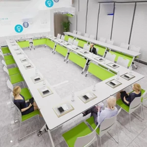 Folding Conference Table, Foldable Meeting Table img 1