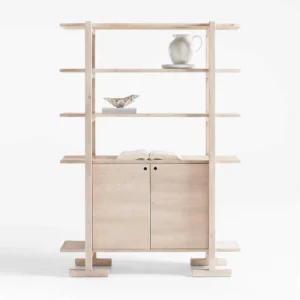 Haldeman Pine Wood Bookcase