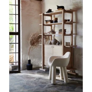 Haldeman Pine Wood Bookcase img 1