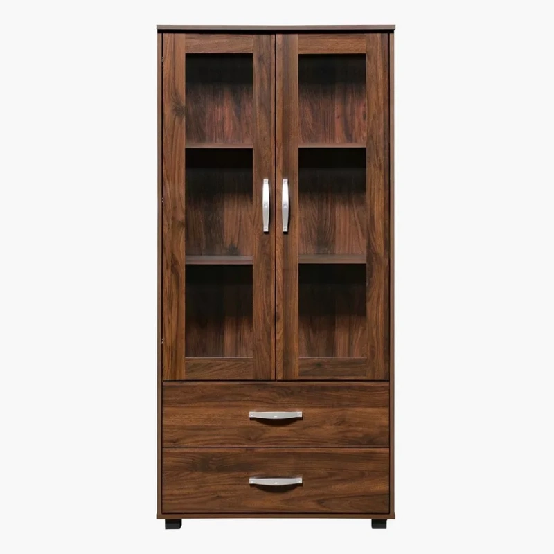 Kairo 2-Door Showcase with 2 Drawers img 1