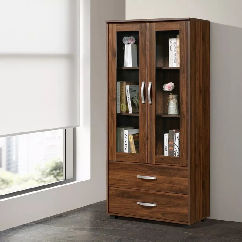Kairo 2-Door Showcase with 2 Drawers