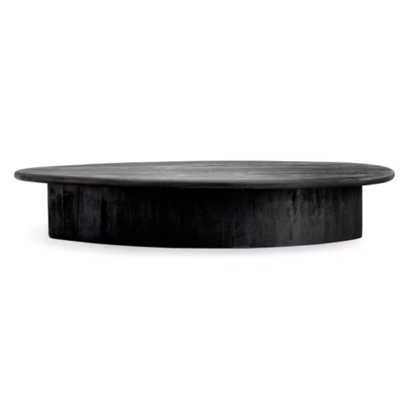 Leclerc Coffee Table Solid Wood - Black img 2