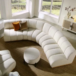 Luxury Curved 4-Seater Corner Sofa