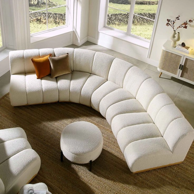 Luxury Curved 4-Seater Corner Sofa img 1