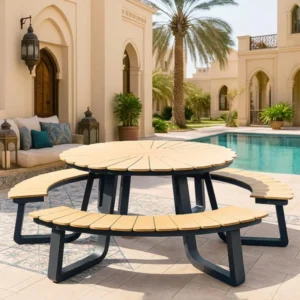 Lysandra Outdoor Dining Table Set Of Three - Black