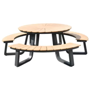 Lysandra Outdoor Dining Table Set Of Three - Black img 1