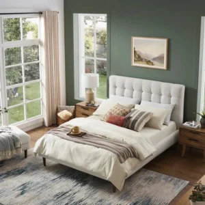 Madison Biscuit Tufted Headboard Bed img 1