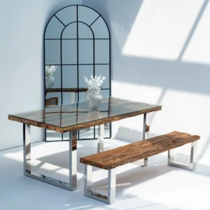 Meadow Railway Wood Dining Table