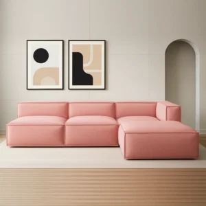 Minimalist L Shape Sofa Set img 2
