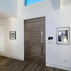 Oasis Modern Mahogany Wood Entry Solid Door img 2