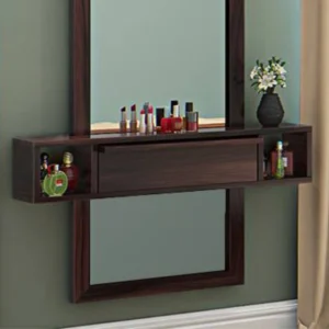 Ohio Solid Wood Dressing Table in Mahogany Finish img 1