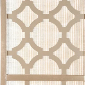 Quarterfoil Infused Diamond Design 4-Panel Room Divider Dubai img 2