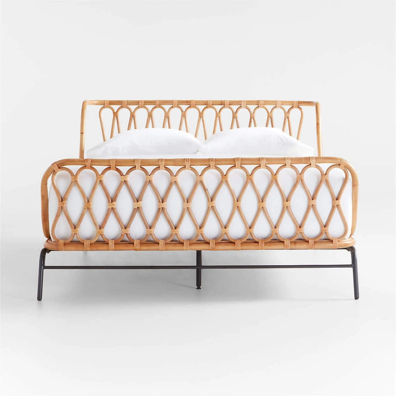 Rattan Kids Bed by Crate & Barrel img 2