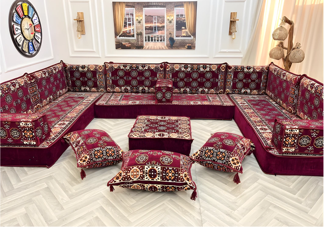 Shop premium Majlis cushions in Dubai for elegant and comfortable seating