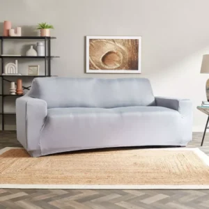 Squab Solid 3-Seater Sofa Cover
